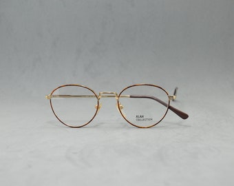 2 Paires De Lunettes De Soleil Ovales Vintage Rétro - Verres Gris Et Rouge, Monture Or - Petit Format Tendance Pour Femmes Et Hommes - 2