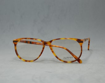 Lunettes de vue vintage en acétate XAFFER NOS Unworn Rx Eyewear classique OVERSIZE marron clair aviator pilot drop unisexe homme femme des années 90 des années 80