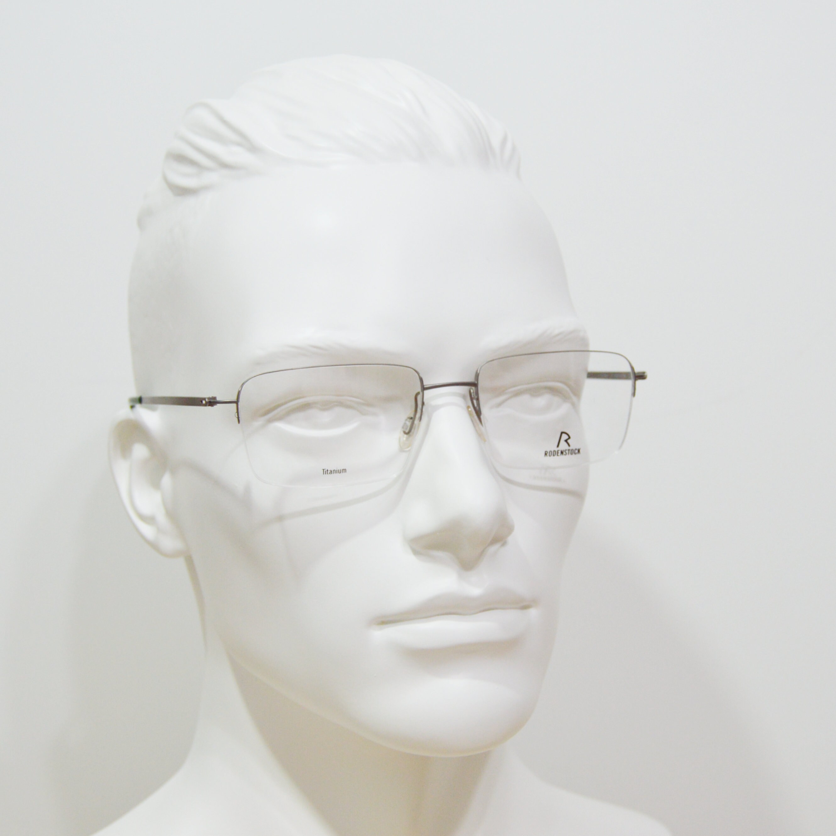 Vintage Semi Rimless Eyeglasses 100% Top Pure Titanium NOS Unworn