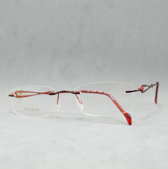 Top Titanium Vintage Rimless EyeGlasses STEPPER 7485 … - Gem