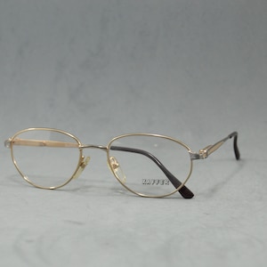 Vintage metal woman EyeGlasses XAFFER Unworn. Classic woman butterfly drop oval silver gold Rx eyewear Spain 90s NOS old fashion polygonal