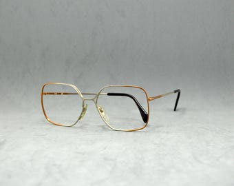 オーバーサイズ ヴィンテージ メタル眼鏡 メッツラー 7141 ドイツ製 80