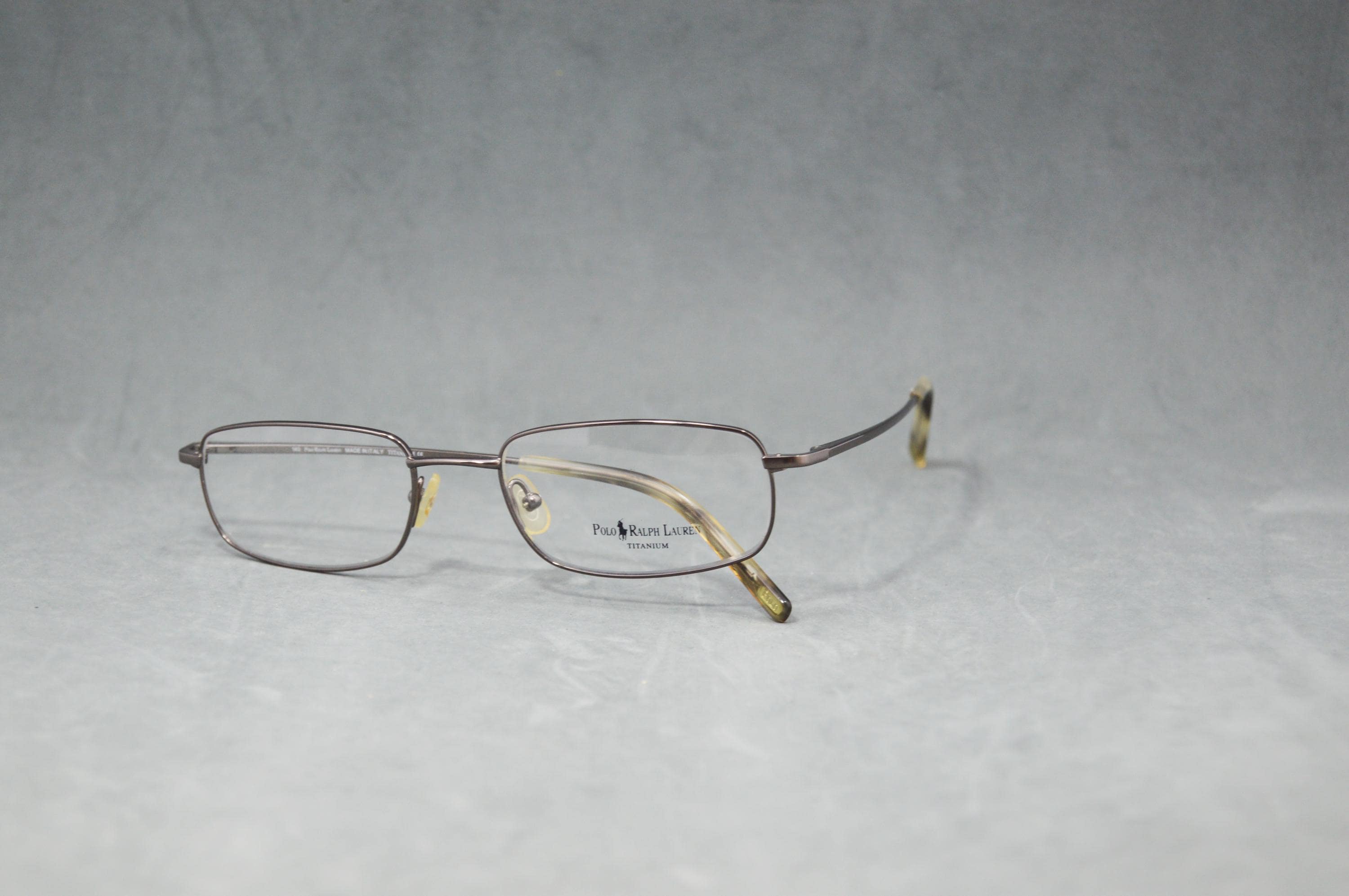 Vintage NOS Y2K Narrow Angular Metal Ralph Lauren Eyeglass Frames with New Lens Y2K RALPH LAURENT Slim Oval Eyeglasses – Retro 2000s Micro  main image 3