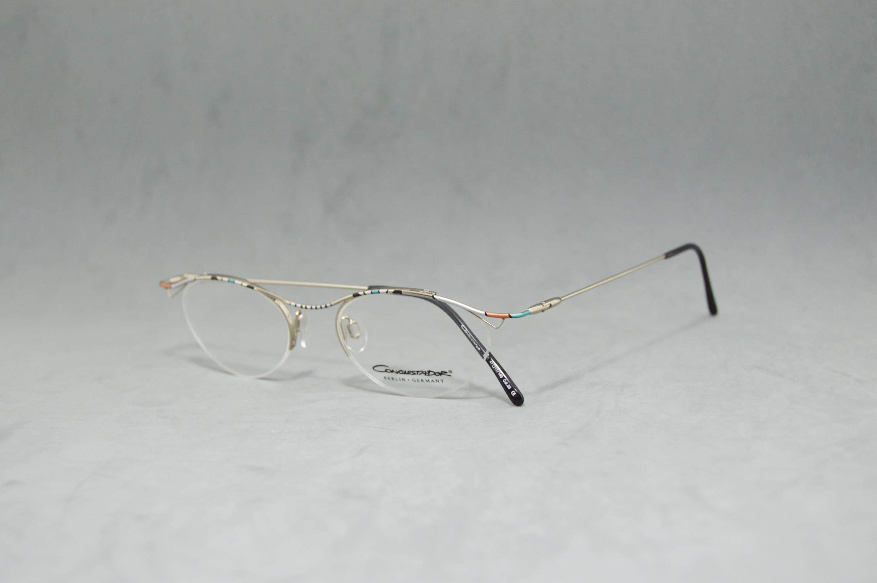 Conquistador Berlin-Mitte AJ53 Eyeglasses Frames Brown Red Germany 50-18-135 Eyewear Conquistador - Etsy main image 2