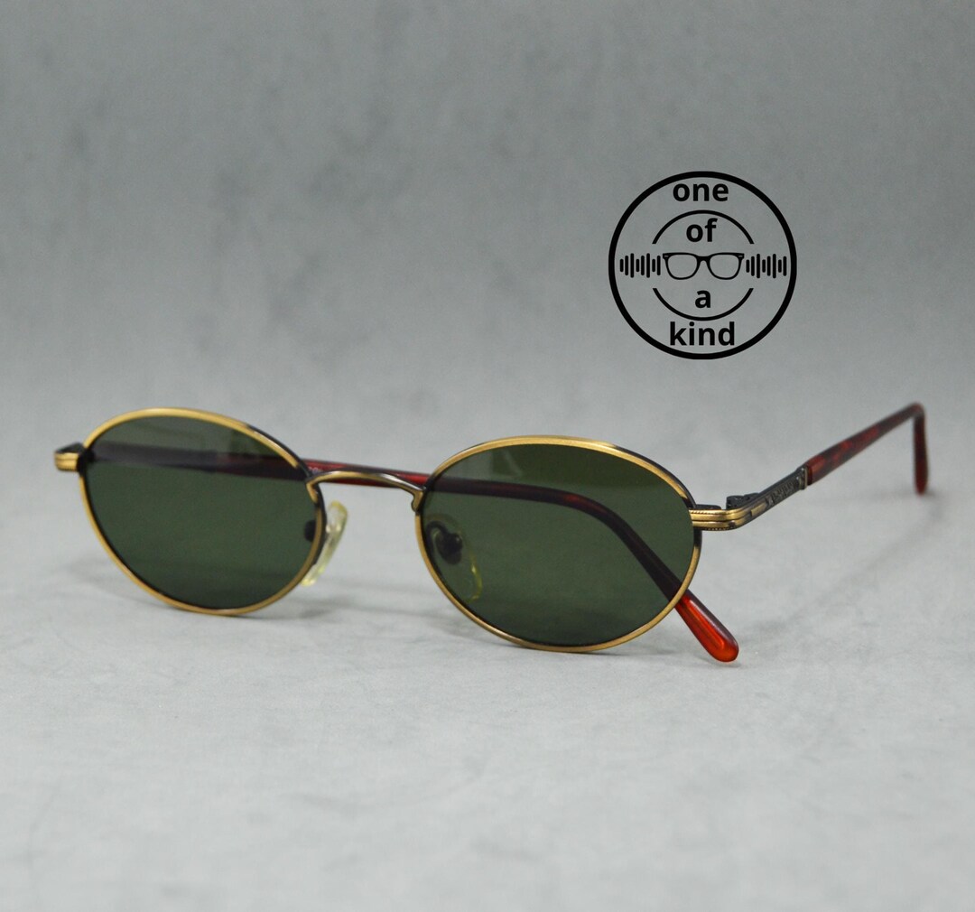 Red Rose Rare Vintage Sunglasses Gold Frames Green Lenses Made in Italy ?? Red Rose Rare Vintage Sunglasses Gold Frames Green Lenses  main image 3