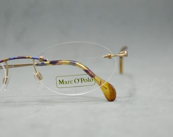 【保管品】未使用 Marc O'Polo BY METZLER Germany MARC O POLO by Metzler Top Vintage Rimless Eyeglasses Germany NOS