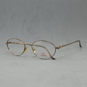 Valentino 5158 Vintage metal woman Eyeglasses  NOS unworn. Classic oval rx eyewar Bronze 90s 00s elagant gift old fashion googles spectacles