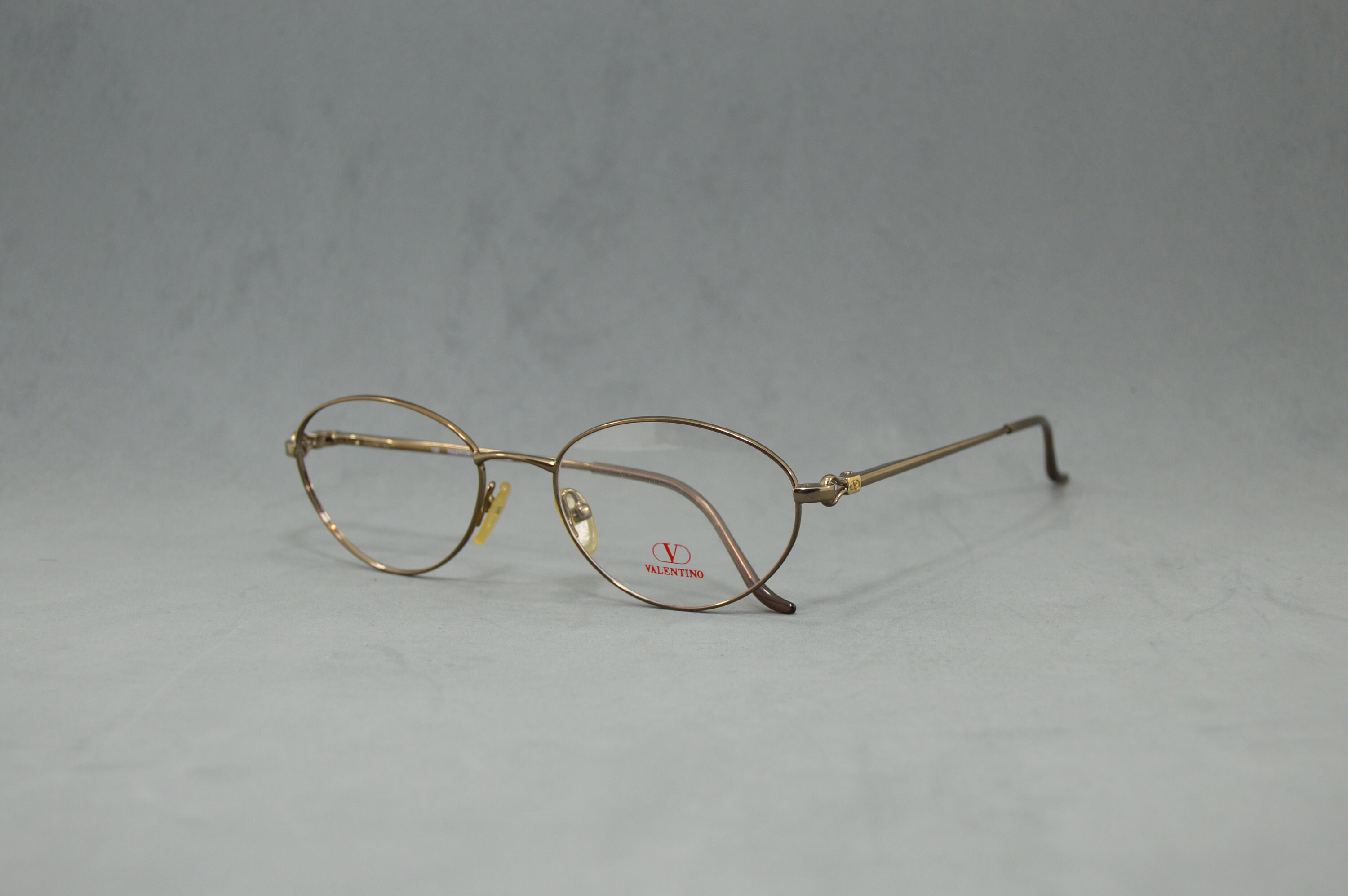 Valentino 5158 Vintage metal woman Eyeglasses  NOS unworn. Classic oval rx eyewar Bronze 90s 00s elagant gift old fashion googles spectacles