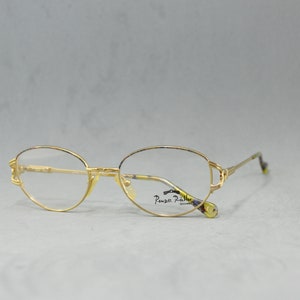 Vintage metal woman EyeGlasses Renzo Rialto Unworn. Classic oval butterfly marbled lilac green golden  Rx eyewear 90s NOS old stock fashion