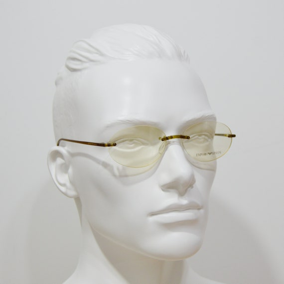 EMPORIO ARMANI 651 ヴィンテージ リムレス 眼鏡 未使用 EMPORIO ARMANI 651 ヴィンテージ リムレス 眼鏡 未使用