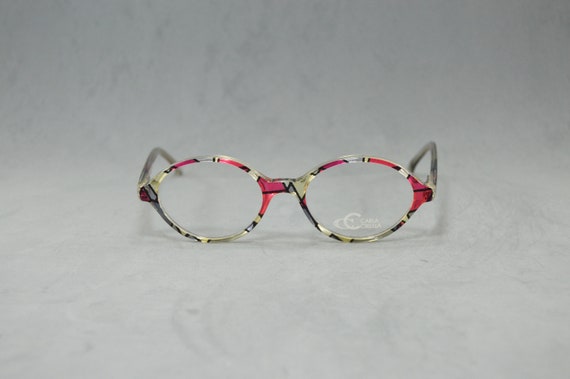 Vintage acetate eyeglasses Carla Cirella Multicol… - image 2