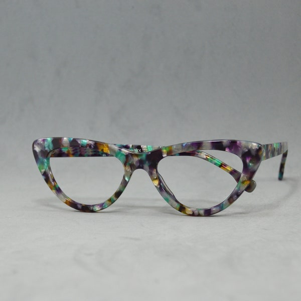 EYEGLASSES vintage retro desing Marbled Acetate Top manufacture quality EYEWEAR SPECS Cateye tortoise lilac green ivory honey woman reading