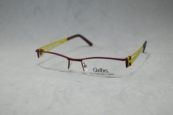健康用品 Oxibis メガネ フランス製 ワインレッド