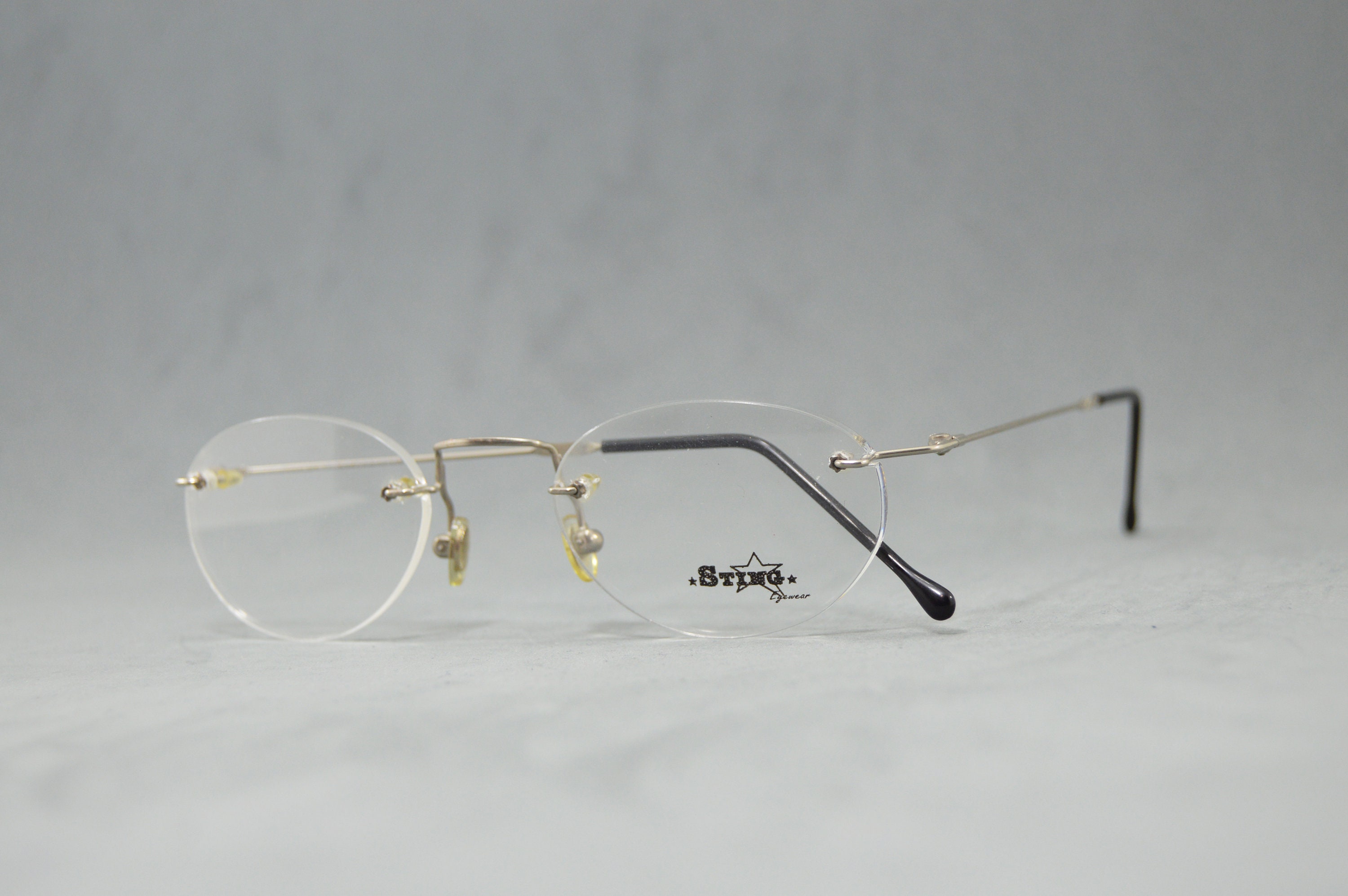 Vintage Rimless Eyeglasses STING NOS Unworn Classic Round Unisex