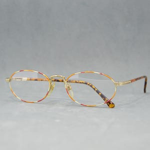 Vintage Eyeglasses SEE YOU 5301 Germany NOS oval rounded Eyewear. Incluided rx Prescription. Woman 90s half-moon reading glasses colorful