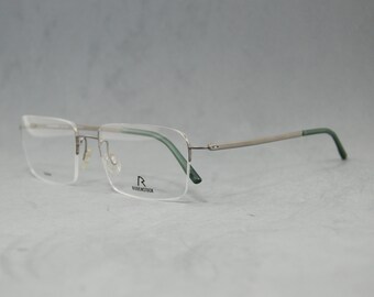 Vintage Semi Rimless Eyeglasses 100% Top Pure Titanium NOS Unworn