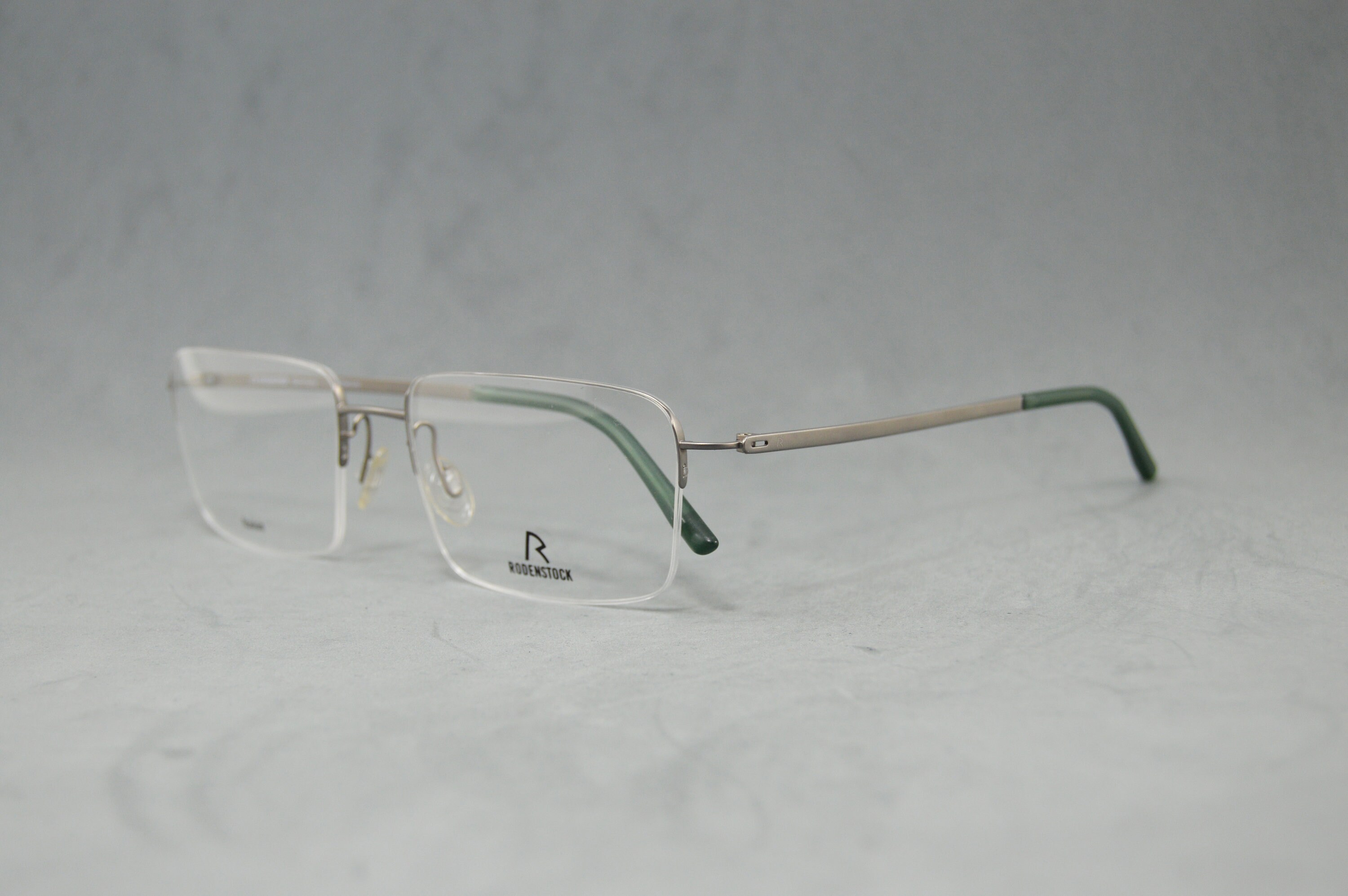 Vintage Semi Rimless Eyeglasses 100% Top Pure Titanium NOS Unworn