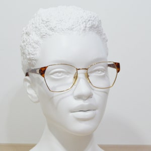 VINTAGE eyeglasses Paco Rabanne 704  Vintage Rx Eyewear NOS Classic metal geometric shape woman pin up Retro woman glasses 90s