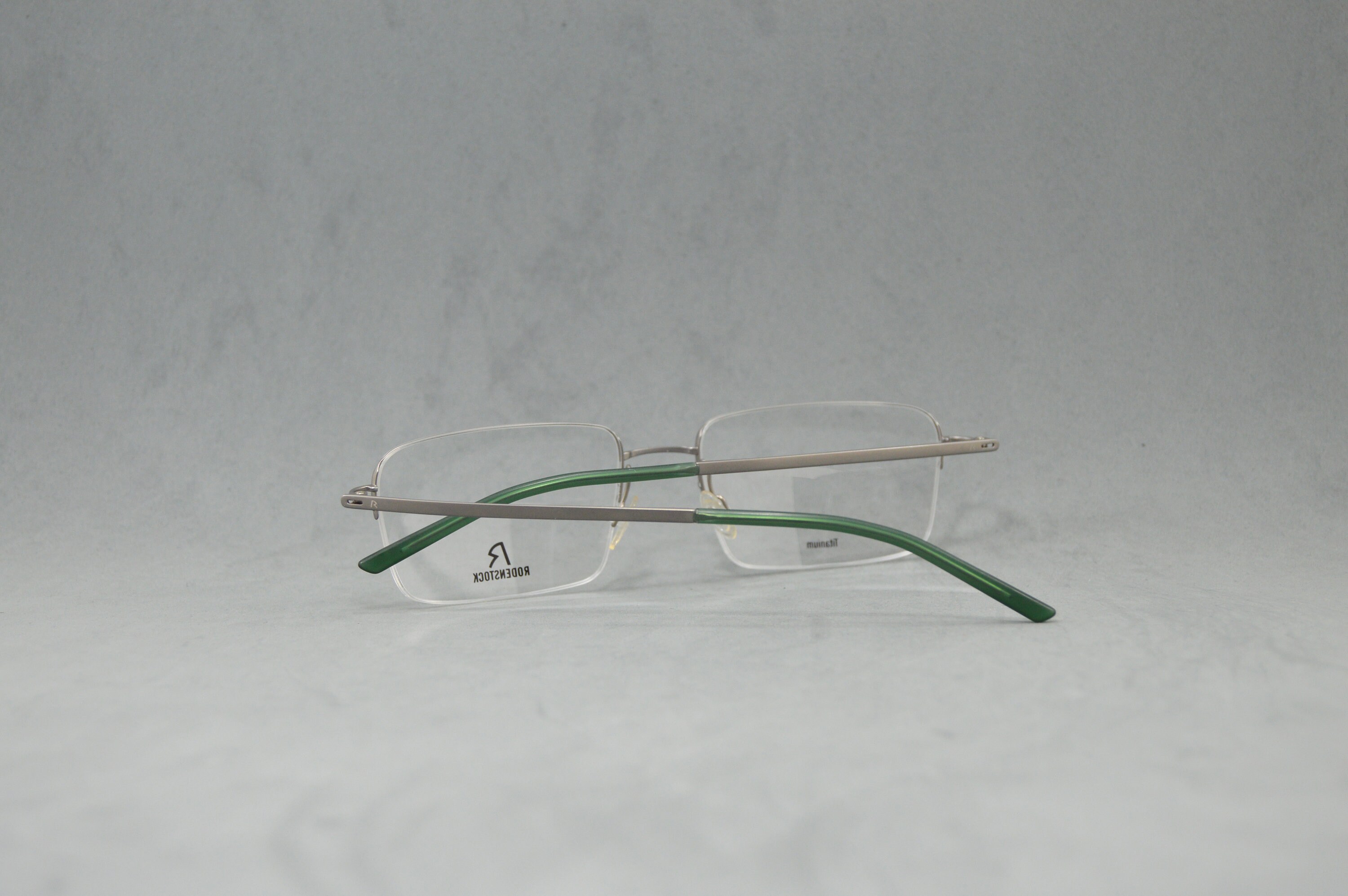 Vintage Semi Rimless Eyeglasses 100% Top Pure Titanium NOS Unworn
