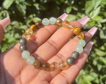 EXTRA Strength Wealth Bracelet, Good Luck Bracelet, Attract Money Success, Prosperity, Healing Crystals, Manifestation, Motivation, Citrine