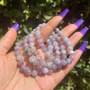 Pink Tourmaline Bracelet, Chakra Healing Crystals, Beaded Bracelet, Emotional Healing, Natural Gemstones, Beads Jewellery, Mum Gift