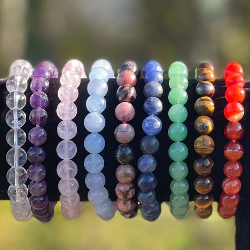 Gemstone Bracelet - Etsy