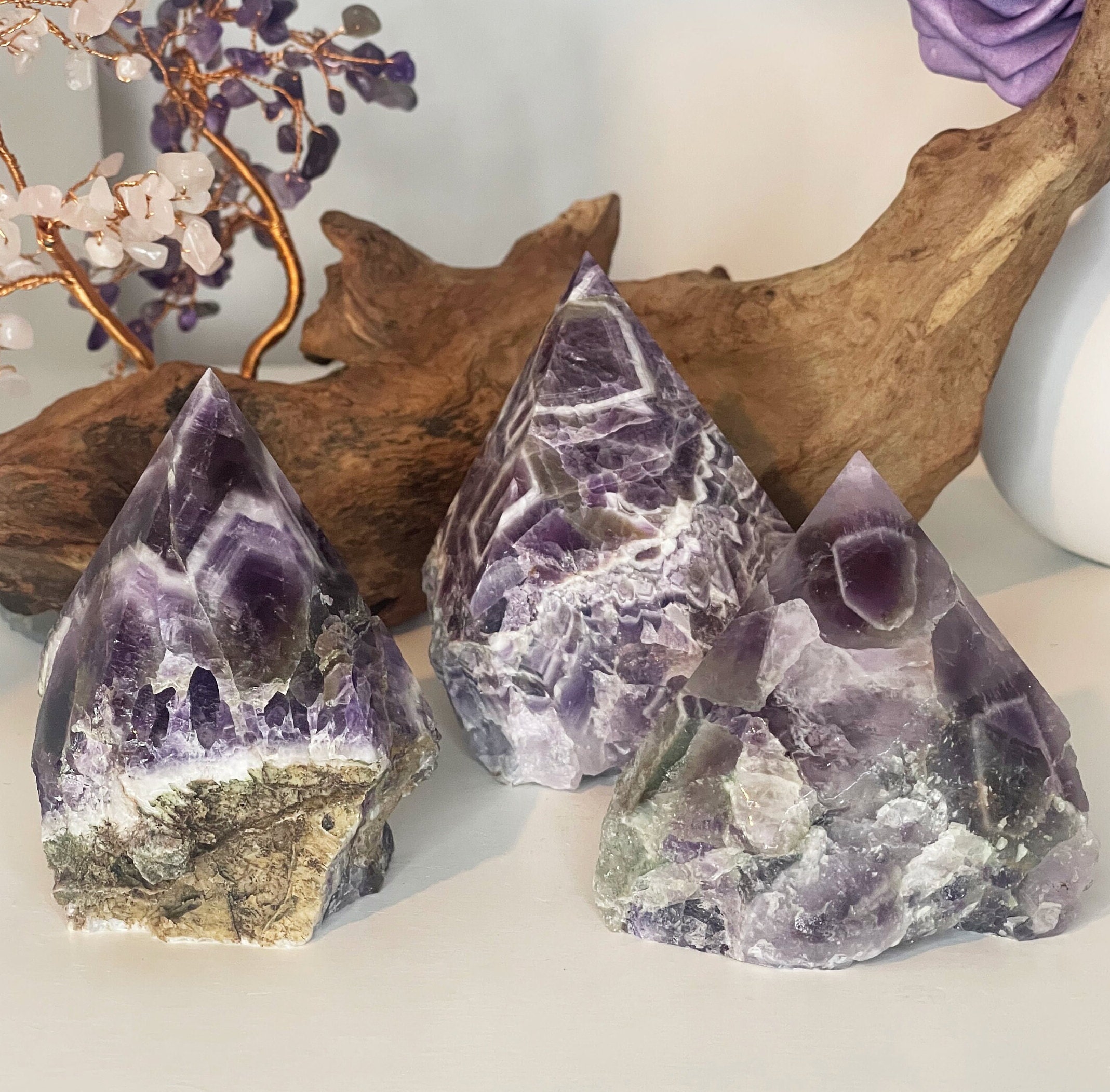 ドリームアメジスト ポイント ドリームアメジスト ポイント52.5mm 32.6mm - メルカリ