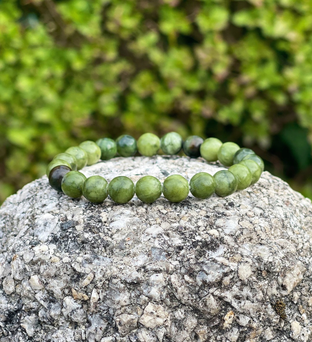 Chinese Green Jade Bracelet, Jade Jewelry, Healing Crystals, Gemstone