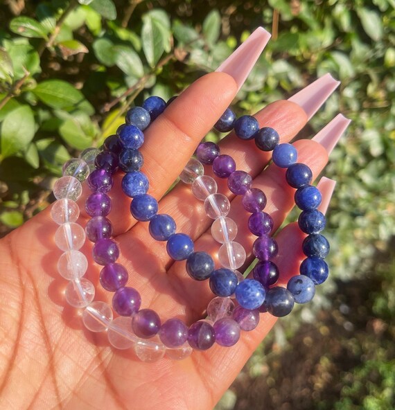 Immensity Of Self Worth Men Amethyst Chakra Bracelet