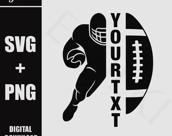 Custom Football player Svg, Football svg,Football player svg,Football mom svg, Football Name Svg, football team svg,two football players svg