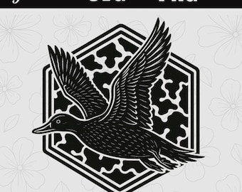 SVG y PNG de camuflaje de pato para caza, PNG a cuadros de camuflaje preppy para papá, camuflaje de pato de la vieja escuela de Marsh, PNG de cazador de patos, PNG de ánade real, descarga digital.