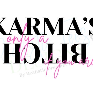 Karma ist nur ein B https://www.etsy.com/de/listing/?