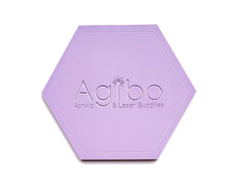acrylique coulée brise violette | Collection pastel | Mat/brillant et mat/mat | Compatible avec Glowforge | Fournisseur canadien