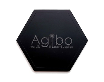 Black Cast Acrylic Sheet for Laser Cutting | Multiple Sizes & Finishes | Glowforge Compatible | Canadian Supplier - Ships from Canada