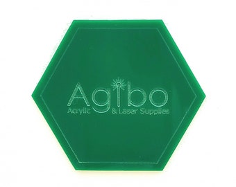 Jewel Green Cast Acrylic Sheet for Laser Cutting | Multiple Sizes & Finishes | Glowforge Compatible | Canadian Supplier - Ships from Canada