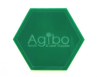 Feuille acrylique coulée verte Jewel pour découpe laser | Plusieurs tailles et finitions | Compatible avec Glowforge | Fournisseur canadien - Expédition depuis le Canada