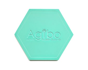 Feuille acrylique coulée turquoise Riptide | Collection pastel | Mat/brillant et mat/mat | Compatible avec Glowforge | Fournisseur canadien