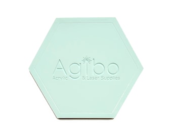 Seaspray Cast Acrylic Sheet | Pastel Collection | Matte/Gloss & Matte/Matte | Glowforge Compatible | Canadian Supplier