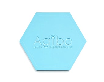 Set Sail Blue Cast Acrylic Sheet | Pastel Collection | Matte/Gloss & Matte/Matte | Glowforge Compatible | Canadian Supplier