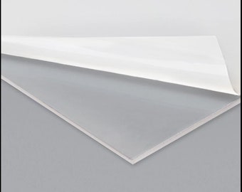 Feuille acrylique transparente coulée pour la découpe laser | Plusieurs tailles et finitions | Compatible avec Glowforge | Fournisseur canadien - Expédition depuis le Canada