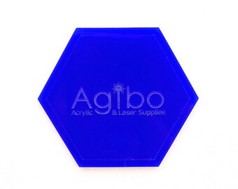 Blue Gem Cast Acrylic Sheet for Laser Cutting | Multiple Sizes & Finishes | Glowforge Compatible | Canadian Supplier - Ships from Canada
