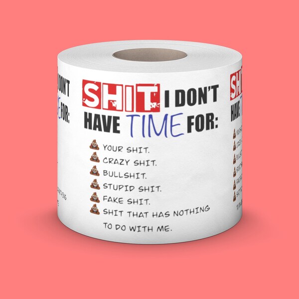 Funny Toilet Paper Etsy