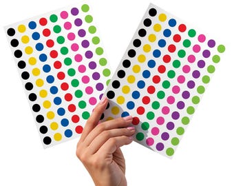 10000 PCS 1/2 Inch Solid Round Color Coding Labels Roll, Removable Self-Adhesive Circle Dot Sticker 10 Assorted Colors For Inventory And Home - View #4