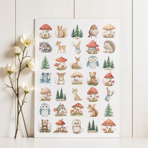 Fairytale Forest Stickers – Enchanting & Magical for Journals, Planners, Scrapbooks