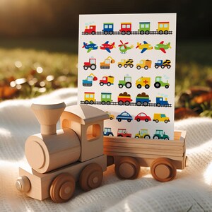 Pegatinas para vehículos de la escuela: coloridas y divertidas para niños, diarios y álbumes de recortes.