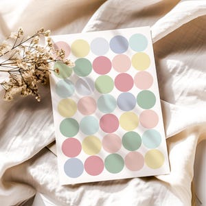 Stickers Dots II – Vibrants et ludiques pour des journaux, des agendas, des albums de scrapbooking
