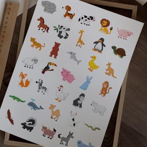 Animal Cuteness Stickers - Cute & Fun Wildlife Sticker Set for Scrapbooking and Journaling