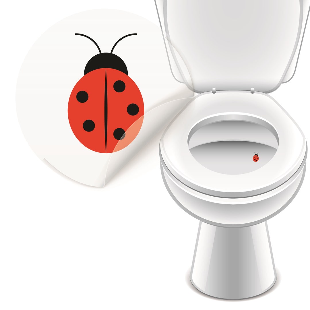 4 Urinal Stickers Ladybug Urinal Fly Urinal Target Etsy