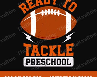 Prêt à s'attaquer à l'âge préscolaire PNG, garçons football américain retour à l'école des cliparts, enfants premier jour d'âge préscolaire Png, maillot des amateurs de football