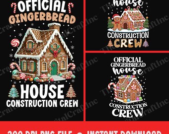 Lustiges Lebkuchenhaus, Baucrew, lustiges Lebkuchenhaus, Weihnachtsbäckerei, Weihnachtsfamilie, Keksverkoster